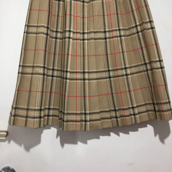 VINTAGE HIGHLAND QUEEN PLAID PLEATED KILT SKIRT SIZE 14 - Picture 5 of 7